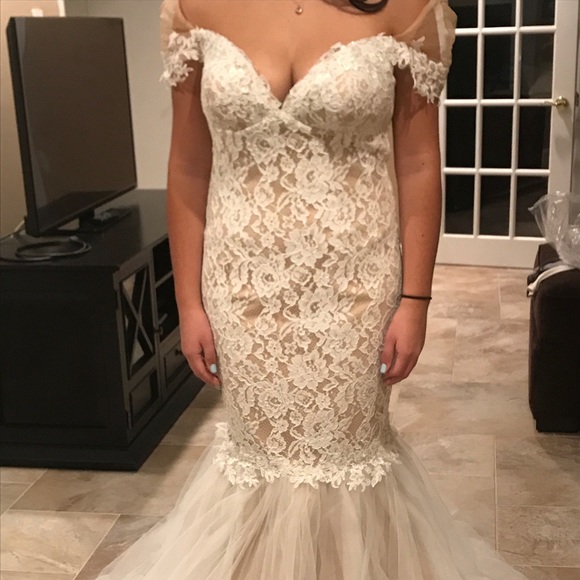 Tarik Ediz 92335 Ivory gown - Picture 7 of 8